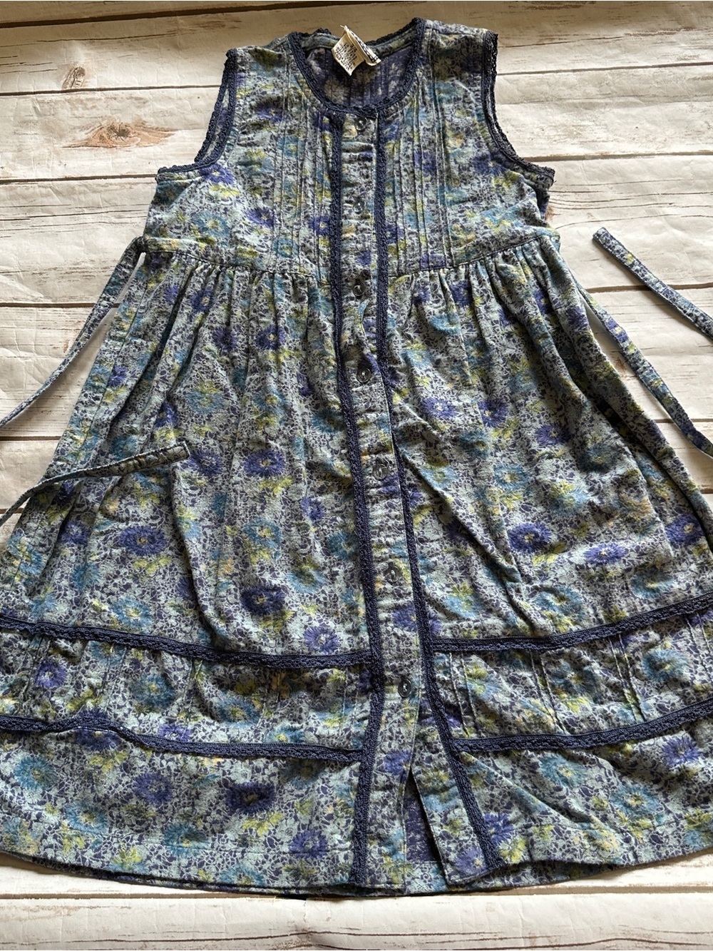 Cornelloki blue floral dress vguc 3/4